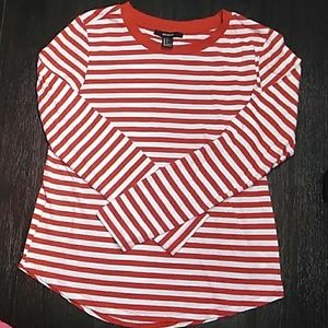 2/$18 Forever 21 Striped long sleeve tee.Sz sm